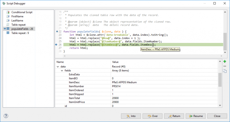 Troubleshoot your User Scripts with the Script Debugger - OL® Learn